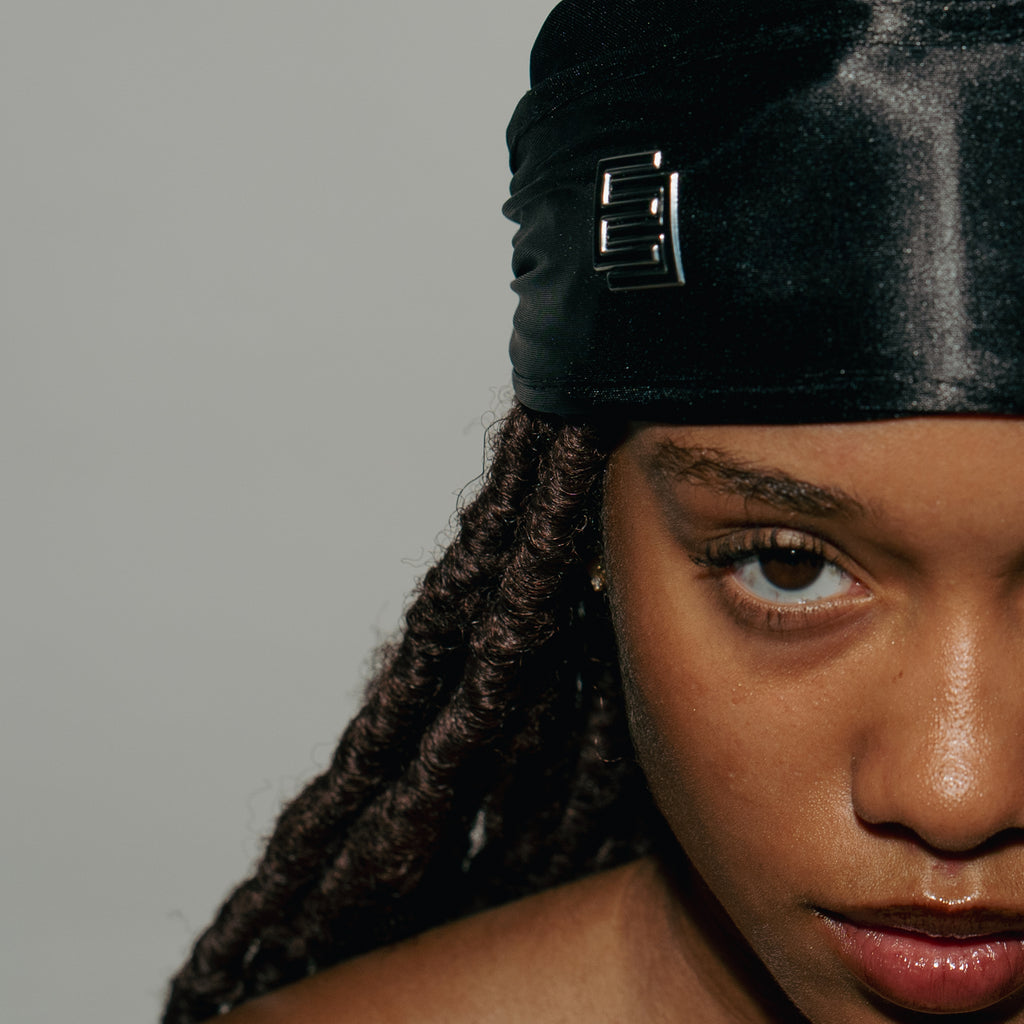 The Perfect Durag - Black w/ Black Logo