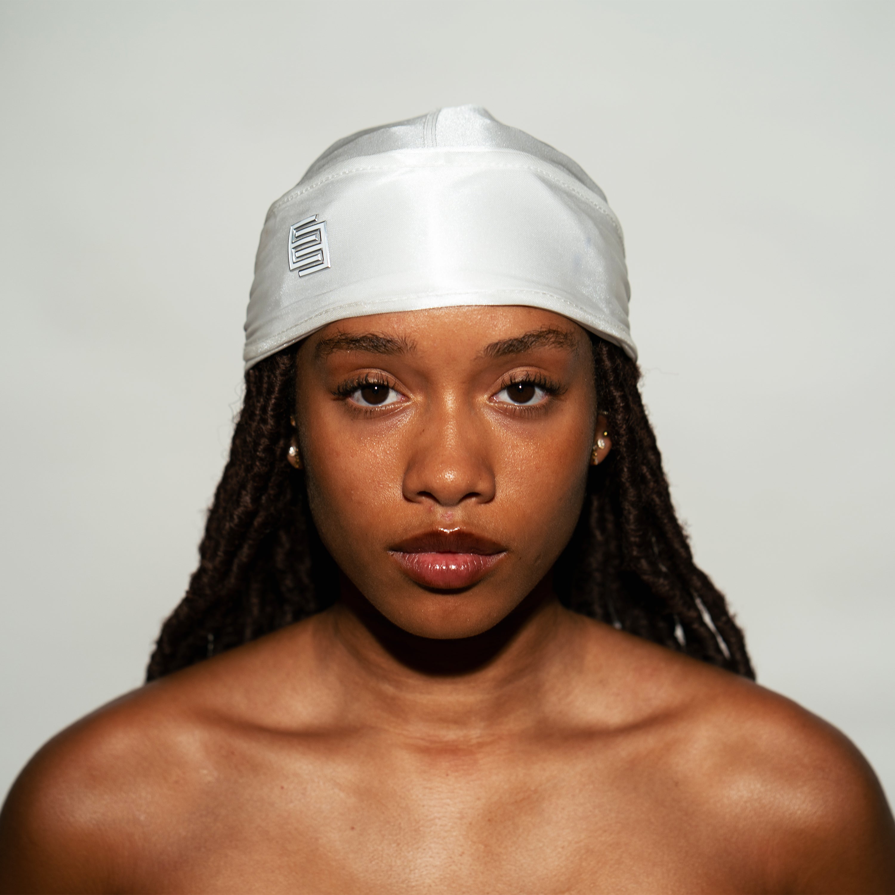 The Perfect Durag - White w/ White Logo