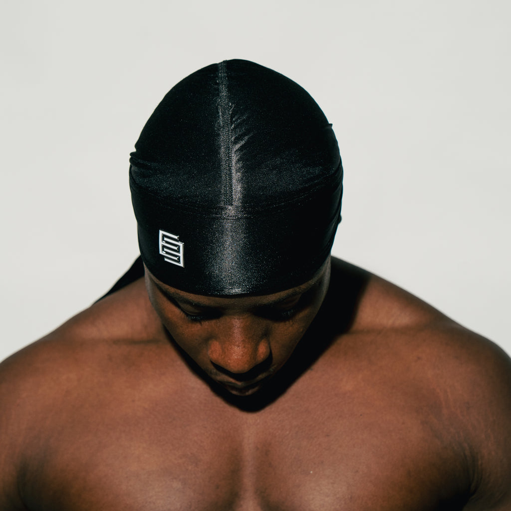 The Perfect Durag - Black w/ White Logo