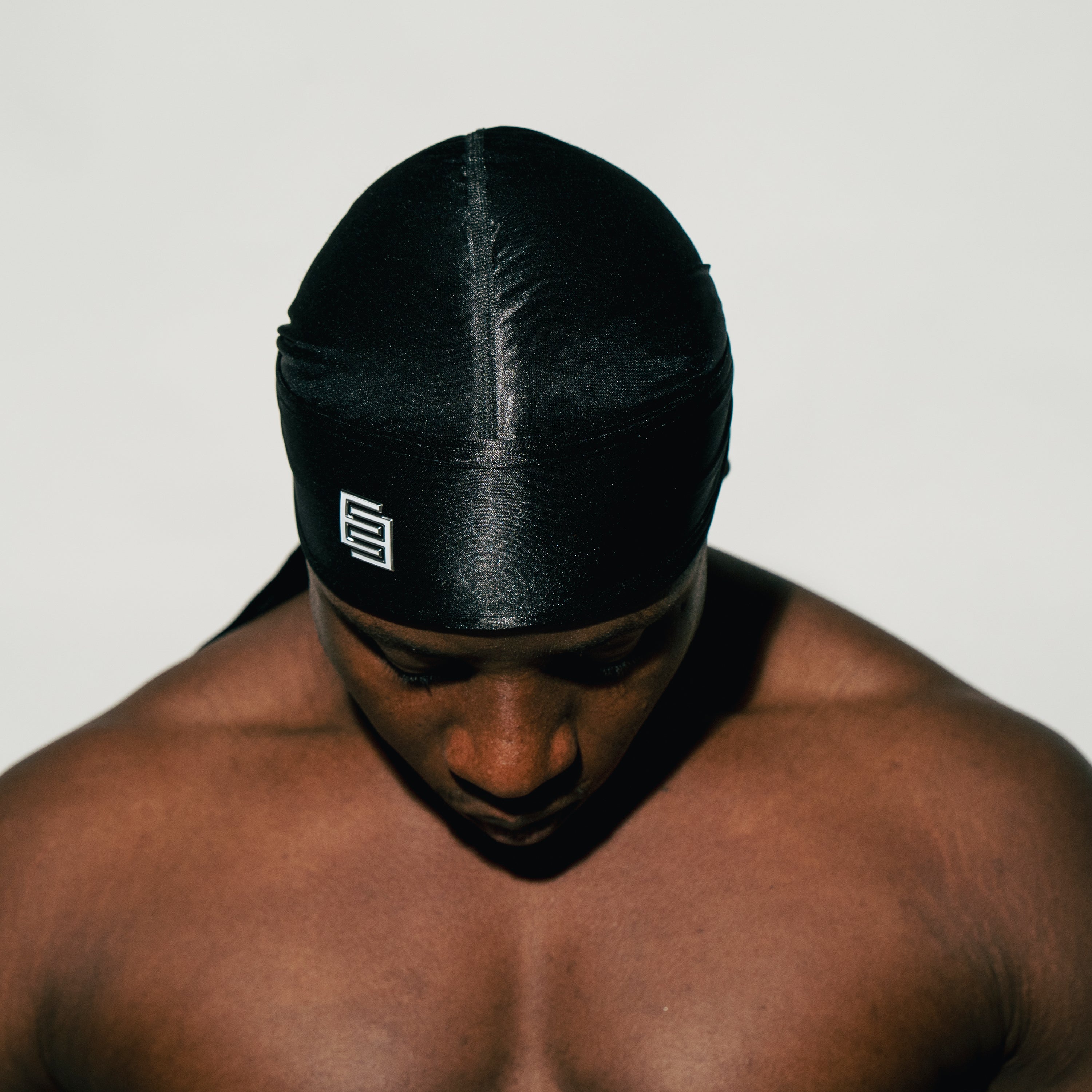 The Perfect Durag - Black w/ White Logo