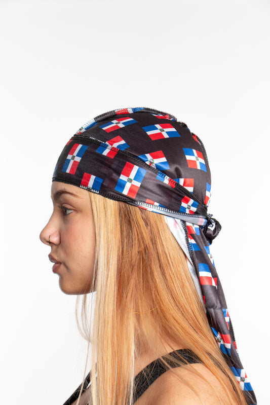 Ediac "Domenican Repubblic" Custom Flag Silky Durag